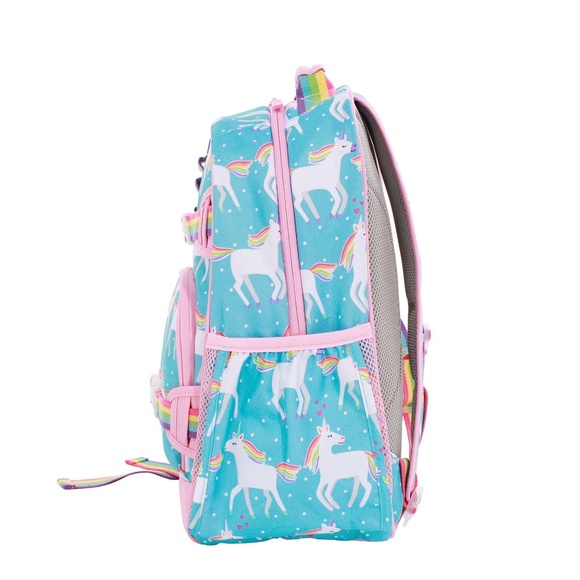 Pottery Barn Kids Large Mackenzie Aqua Unicorn Backpack OAKLYN embroidered - Picture 7 of 9